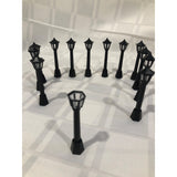 HONBAY 13 PCS Mini Street Light Model Railway Train Lamp Miniature Plastic Village