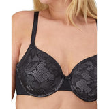 Wonderbra E1321H Womens Lightly Lined Full Coverage Bra Black