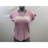 Puma Women's Pink Athletic Short Sleeve Shirt Size XS Cotton
