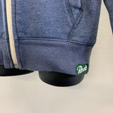 Root's Athletic Kid's Blue Full Zip Sweater with Hoodie Size Small Cotton Blend