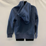 Root's Athletic Kid's Blue Full Zip Sweater with Hoodie Size Small Cotton Blend