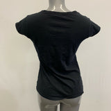 Disney Minnie Mouse Barcode T Shirt Women's Large Black White Graphic Short Slee
