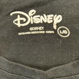 Disney Minnie Mouse Barcode T Shirt Women's Large Black White Graphic Short Slee