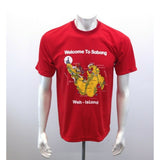 Welcome To Sabang Weh-Island   T Shirt Men's Large Red Graphic
