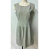 Calvin Klein Women's L Dress, beige,cap sleeve side zipper