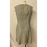 Calvin Klein Women's L Dress, beige,cap sleeve side zipper