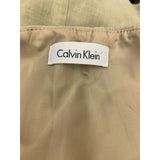Calvin Klein Women's L Dress, beige,cap sleeve side zipper