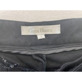 Costa Blanca Women's Viscose Blend Pants Size 6 Black Skinny Leg Stretch Leggings
