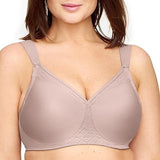 Glamorise womens Magiclift Seamless T-shirt Bra Wirefree #1080 Taupe NWOT
