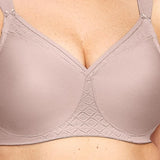Glamorise womens Magiclift Seamless T-shirt Bra Wirefree #1080 Taupe NWOT