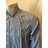 American Eagle Outfitters Vintage Fit Striped Oxford L/S Button Down Shirt M