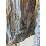 American Eagle Outfitters Vintage Fit Striped Oxford L/S Button Down Shirt M