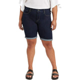 Levi's womens 22W Classic Bermuda Shorts Royal Rinse Indigo Blue NWOT