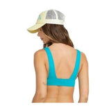Billabong Sol Searcher Remi Plunge Bikini Top Blue Lagoon B0DR168ZQM SMALL NEW