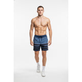 Ripzone Swim Trunks Men's Size Large Blue Striped Polyester Mesh Lined Shorts