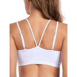 RELLECIGA RYU9253-900 Strappy Criss Cross Sports Yoga Bra Large White NWT