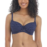 Freya AS3970DEN Sundance Crochet Sweetheart Padded Underwire Bikini Top 34I NWT