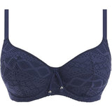 Freya AS3970DEN Sundance Crochet Sweetheart Padded Underwire Bikini Top 34I NWT