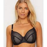 Freya AA5201BLK Starlight Underwire Balcony Side Support Bra 32I Black NWT