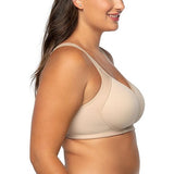 Vanity Fair 71500 Medium Impact Convertible Sports Bra Damask Neutral