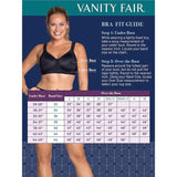 Vanity Fair 71500 Medium Impact Convertible Sports Bra Damask Neutral