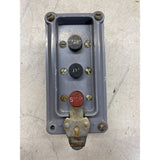 Square D Company Class 9001 Type RK4F Control Station With Stop Safety Lock Out USED