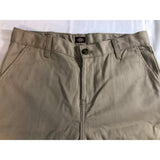 Dickies Boys Flex Waist Flat Front Pant Size 16 Khaki Cotton/Poly