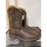 ARIAT F2892-18 mens 11.5EE Groundbreaker Square Toe Work Boot Brown/Brown