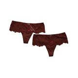 La Senza Lace Thong Women's Size XS Brown Polyamide Blend NWT Lot of 2