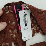 La Senza Lace Thong Women's Size XS Brown Polyamide Blend NWT Lot of 2