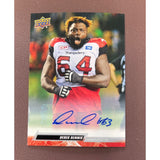 2023 Upper Deck CFL Base Autograph Derek Dennis Stampeders 4