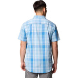 Columbia Big Man's Rapid Rivers II Shirt 6X Blue Plaid Cotton NWOT