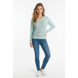 PINK Victoria’s Secret Beaded Sweatshirt Women’s Size Small Long Sleeve