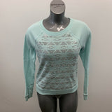 PINK Victoria’s Secret Beaded Sweatshirt Women’s Size Small Long Sleeve