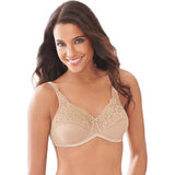 Bali 0428 Womens Microfiber Minimizer Bra Paris Nude