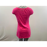 Billabong Women's Pink Short Sleeve T-Shirt Long Length Small Explore your wow