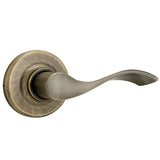 Weiser Belmont Dummy (Half) Right Handed Lever, Interior Door Handle for Closets, Antique Brass (9GLC120-019)