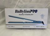 Babyliss Pro Nano Titanium Ultra-Slim Flat Iron 1 1/2" New Open Box Mod BNT4073C