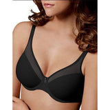 Wonderbra W7434 Underwire with Breathable Fabric and Side Shaping-BLACK