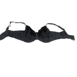 Wonderbra Plus Full Support Underwire Bra Charcoal with Black Lace Style W1916.