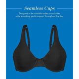 Bestform Womens Casual Value #5000100 Bra Black Cotton/Spandex