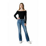 Silver Jeans Women's Size 31 Bootcut Stretch Mid Rise Blue Jeans Denim