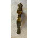 Amerock VTG Thumb Antique Brass Cabinet Door Handles USED Lot Of 9