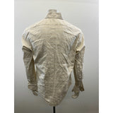 Zara Man Beige Plaid Button Up Dress Shirt Men's Size 17 Cotton Long Sleeve