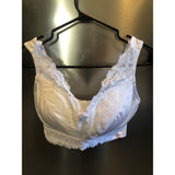 Ahh By Rhonda Shear Womens Pin-up Lace Leisure Bra with Removable Pads Large
