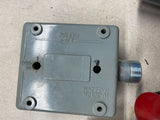 Allen-Bradley Emergency Stop 4' x 4" x 3" Cast Power Box With Push Button Switch