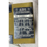 Allen-Bradley Bulletin 700 Type P 700-P200A1 Ser A Yellow Base AC Relay, USED