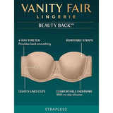 Vanity Fair Beauty Back Full Figure Strapless 74380  BeiGE