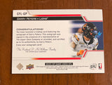 2025 Upper Deck CFL SP Game Used Autograph Gary Peters CFL-GP Lions