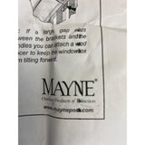Mayne 3833 Adjustable Deck Rail Brackets Black New